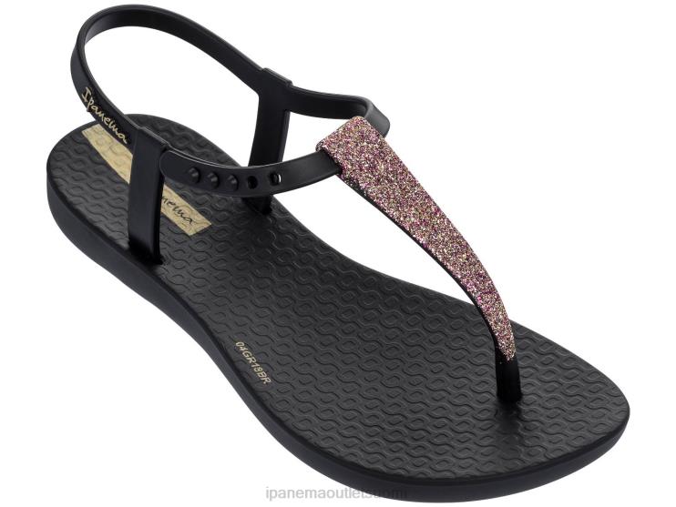 musta k charm glitter sandaalit 21 Ipanema lapset 4048T417 jalkineet